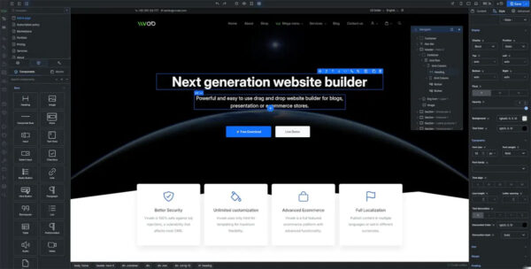 Screenshot vvveb