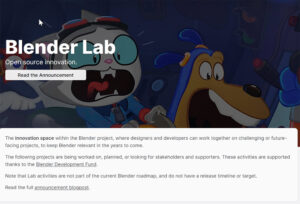Blender Foundation startet das Blender Lab