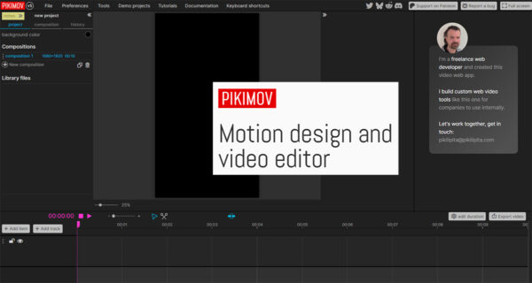 Screenshot Pikimov-UI