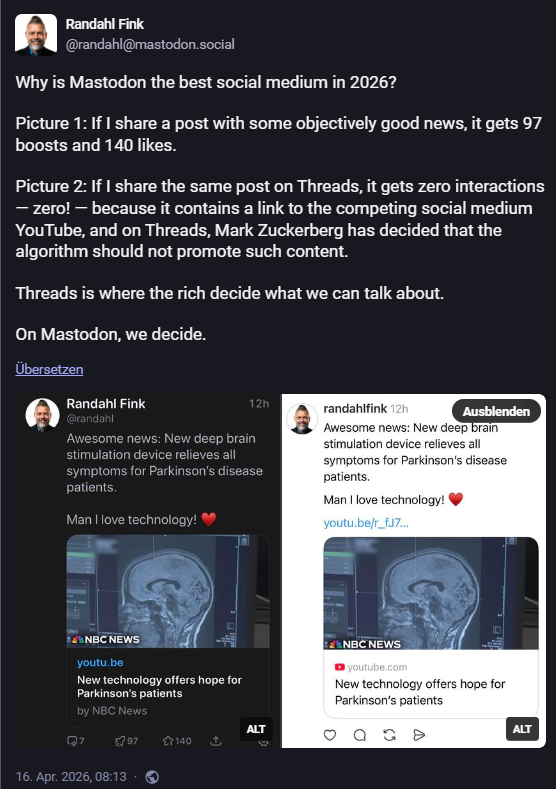 Mastodon-Screenshot, für Text bitte Quellenlink besuchen